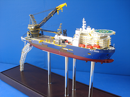Pipelay Vessel  Ship Model